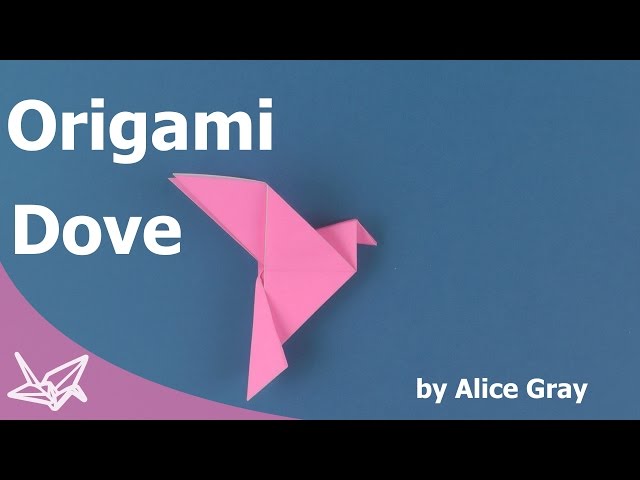 Origami peace dove