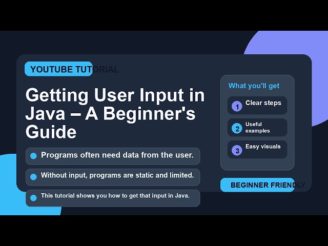 Getting User Input in Java – A Beginner's Guide