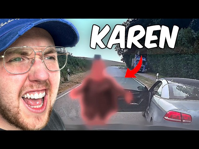 KAREN COMPLETELY FREAKS OUT 🤣 | ZARBEX reacts to GERMAN DASHCAM