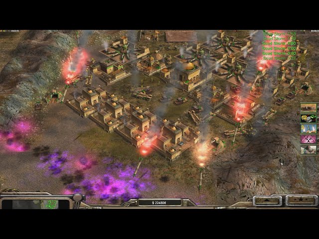GLA Toxin - Command & Conquer Generals Zero Hour - 1 vs 7 HARD Gameplay