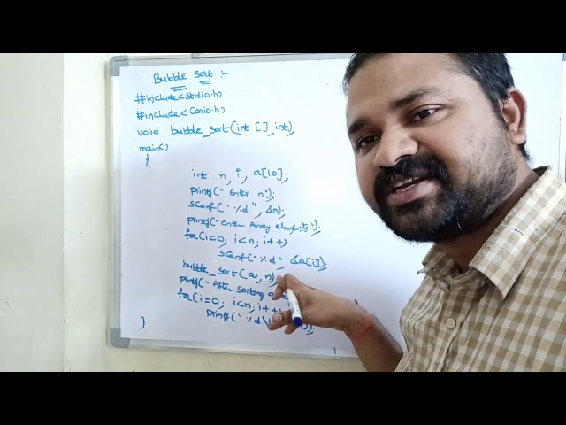 Bubble Sort algorithm|bubble sort program|bubble sort example