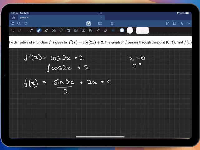 IB Math AA | Simple Integration Worked Example