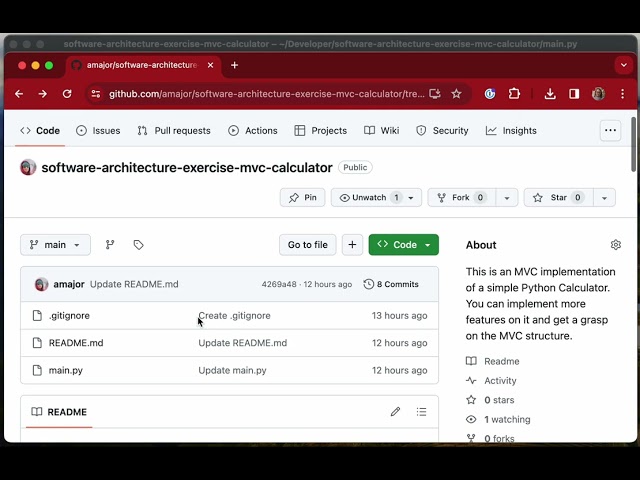 Model-View-Controller (MVC) Exercise