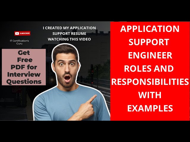 Application Support Engineer Roles and Responsibilities in English #applicationsupport #support