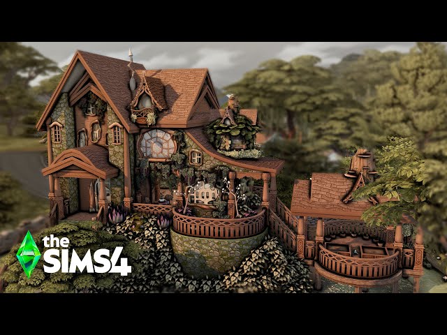 APOTHECARY'S HOUSE - Enchanted by Nature - Relaxing Speed Build - ASMR | The Sims 4 - no cc.