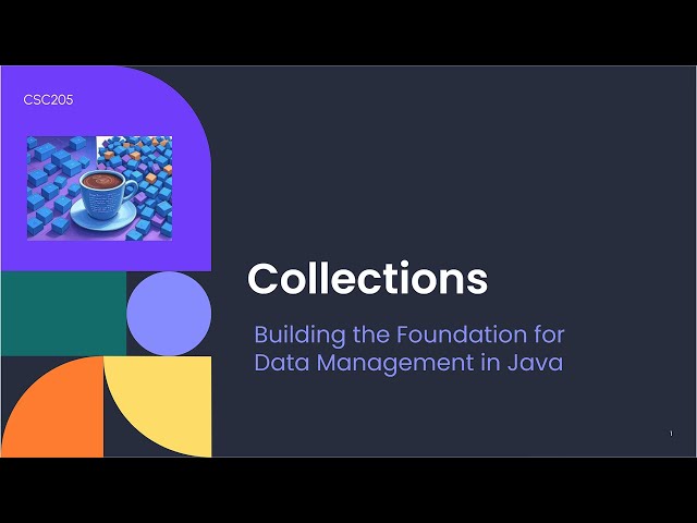 CSC205 Module 6 - Collections Module Intro