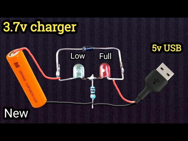How to make 3.7v Battery Charger with Indicator || Make 18650 Battery Charger || Lithium Battery