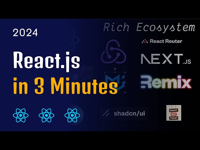 REACT.JS IN JUST 3 MINUTES 🔥 (2024)