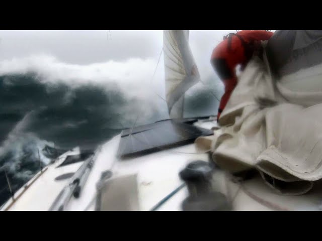 50 knot winds in the middle of the Ocean! SAILING TRIMARAN Part 7