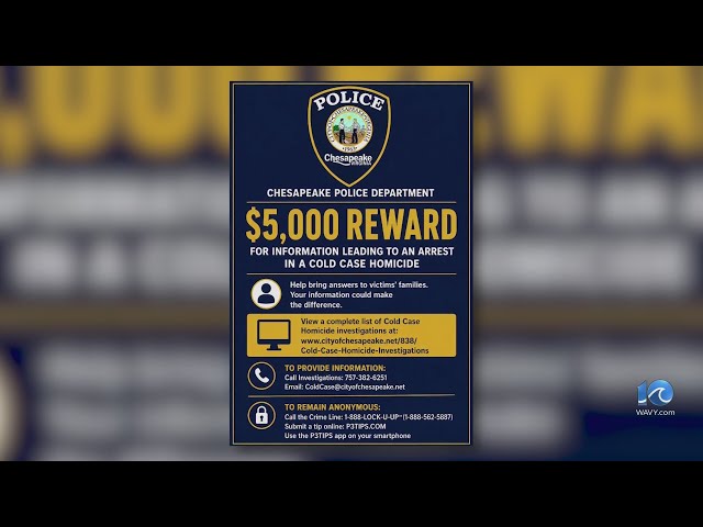 CPD seeks to solve cold cases with new reward