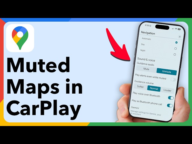 How to Fix Google Maps Muted in CarPlay while driving