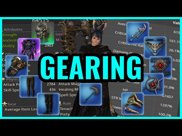 How gearing up works in FFXIV.