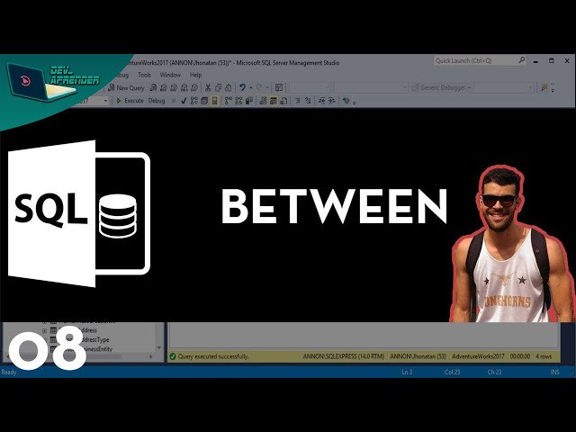 SQL Aula 08 - BETWEEN