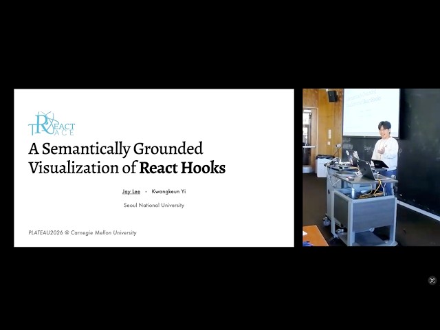 A Semantically Grounded Visualization of React Hooks | Jay Lee | PLATEAU 2026