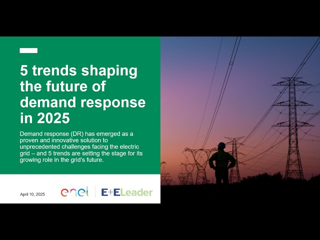 Five trends shaping the future of demand response in 2025