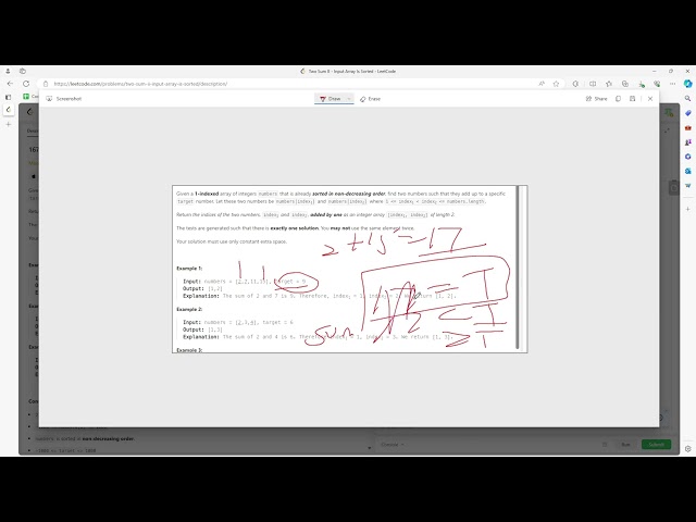 #LeetCode 167 | Two Sum II - Input Array Is Sorted #Java