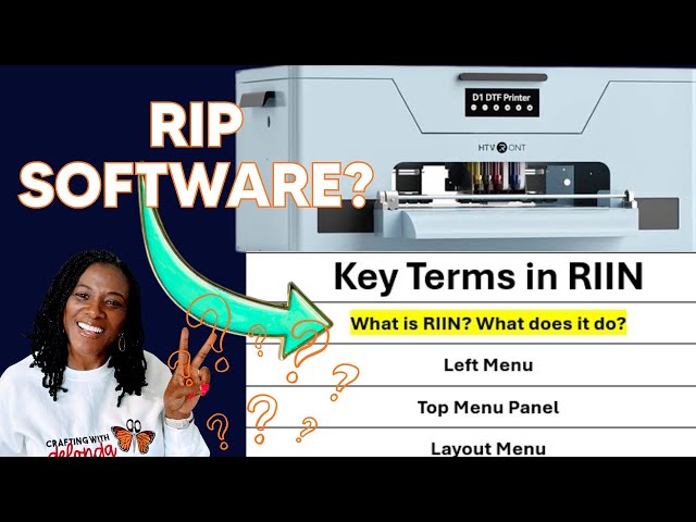 RIIN Software Tutorial for HTVRONT D1 DTF Printer | Complete RIIN Software Guide #htvrontd1 #riin