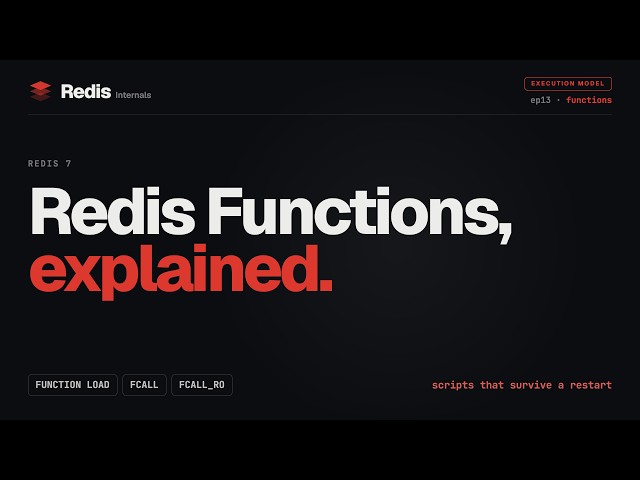 Redis Functions Explained: Stop Losing Your Lua Scripts on Restart