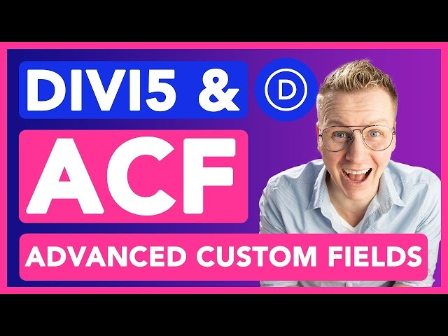 Custom Post Types In Divi 5 | ACF Tutorial For Beginners