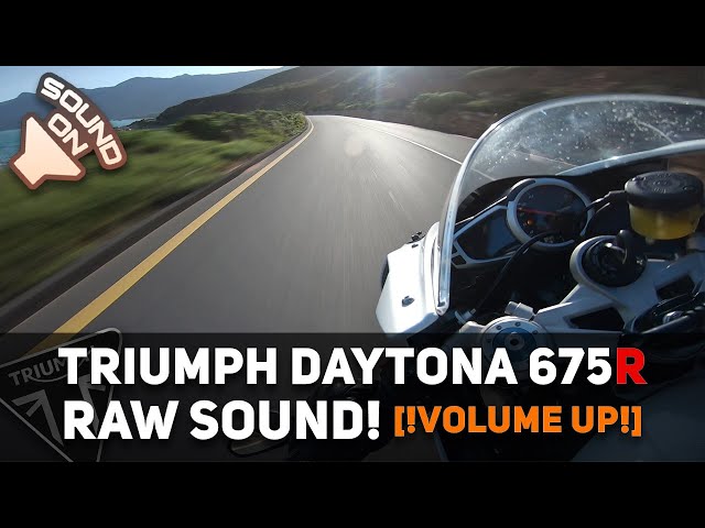 Triumph Daytona 675R RAW onboard sound! Volume up!