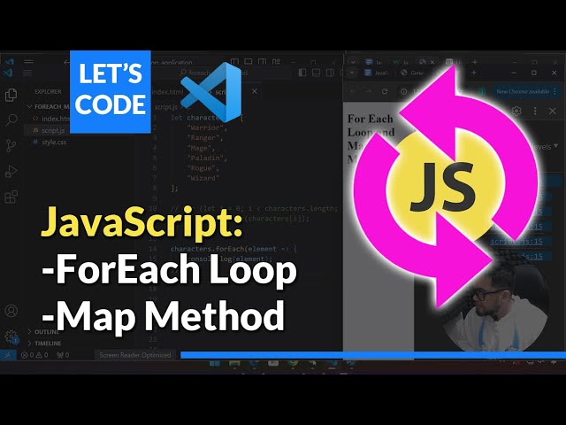 JavaScript Essentials:  Understanding and Using the foreach Loop and map Method #javascript