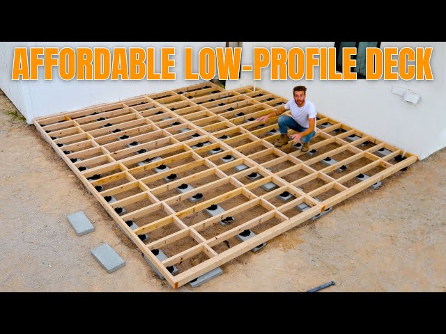 How To Build an AFFORDABLE Low-Profile Deck.