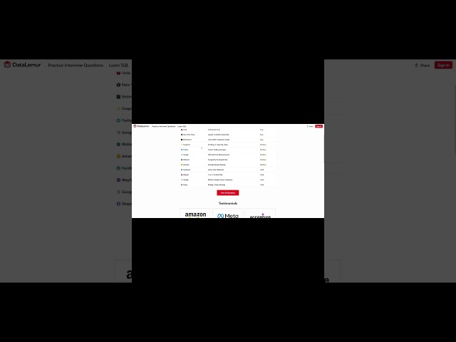 The websites in the video: 1. sqlbolt  2. Datalemur #sql #tech #sqlforbeginners #techcommunity