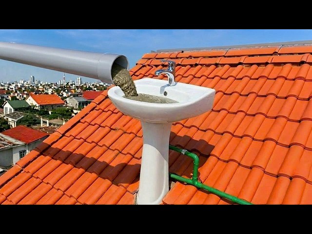 Genius Invention by a 60-Year-Old Plumber! 7 Free Recycling Ideas Using Old Sinks & Cement!