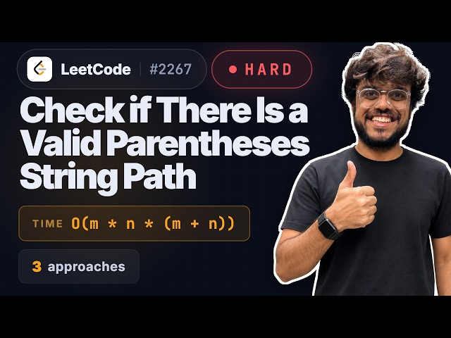 LeetCode 2267: Check if There Is a Valid Parentheses String Path