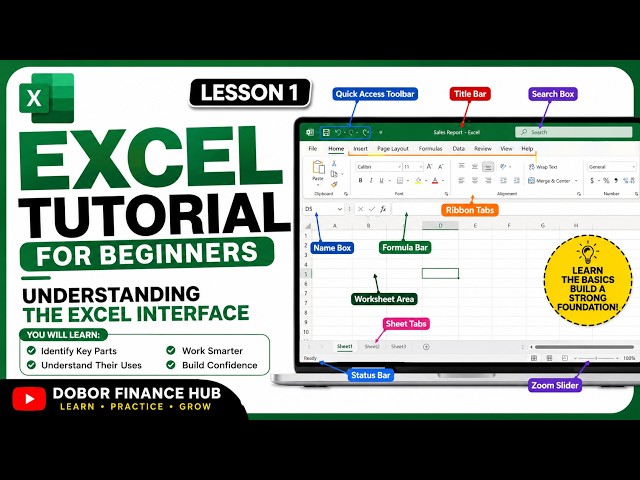 Excel Tutorial for Beginners Lesson 1