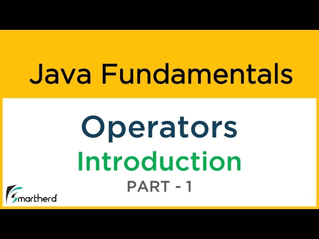 Java Operators Introduction. What are operators in Java? Java Tutorial for Beginners #3.1