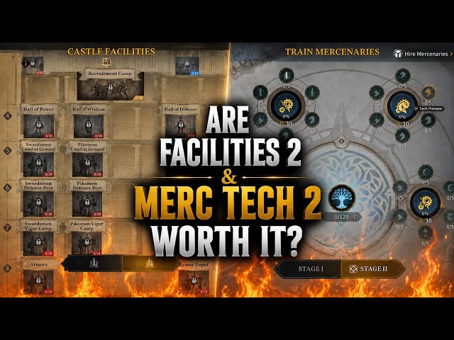Are Facilities Stage 2 & Merc Tech 2 WORTH IT? Age of Empires Mobile