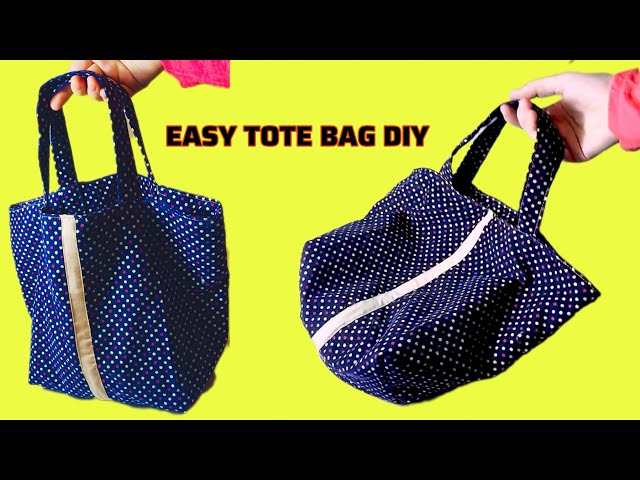 Easy Tote Bag Sewing Tutorial | DIY Tote Bag for Beginners