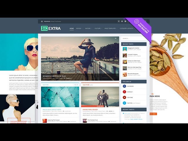 How to Create a Blog Website - WordPress Extra Theme Tutorial 2017
