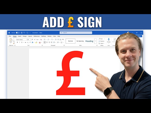 How to Add Pound Sign in Word
