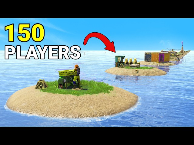 I Gave 150 Rust Players Their Own Islands! - Random Items