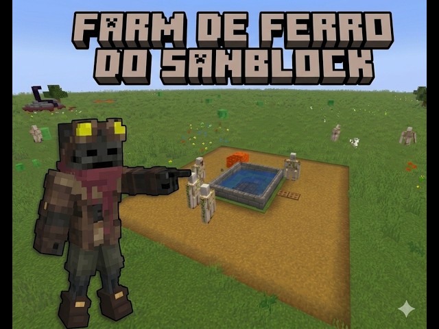 A melhor farm de ferro simples para o minecraft