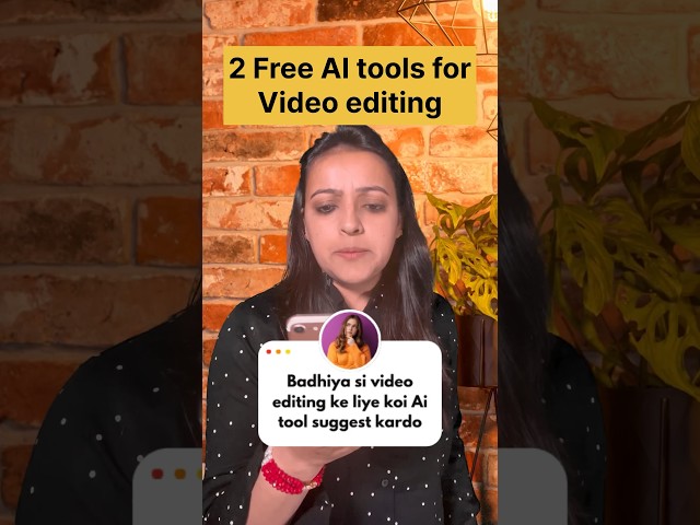 How to edit videos using Free AI video editing tool | Hindi | Ritika AI #shorts #ai #videoediting