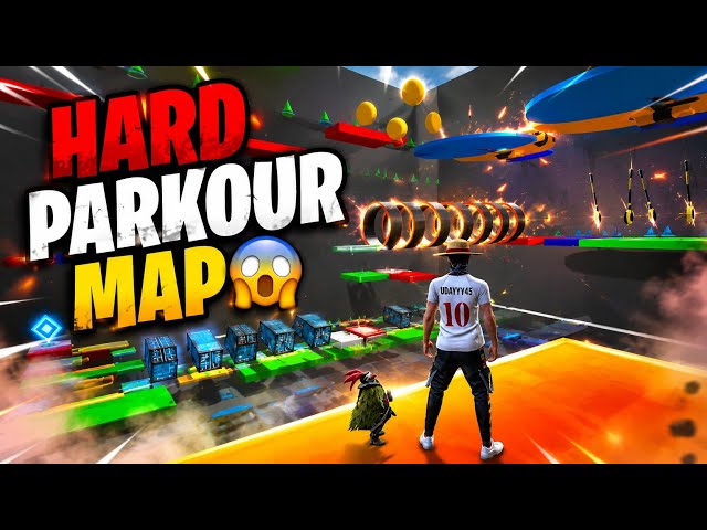 Free Fire New Parkour Craftland Map 😱 New Parkour Craftland Map 2026 #craftland