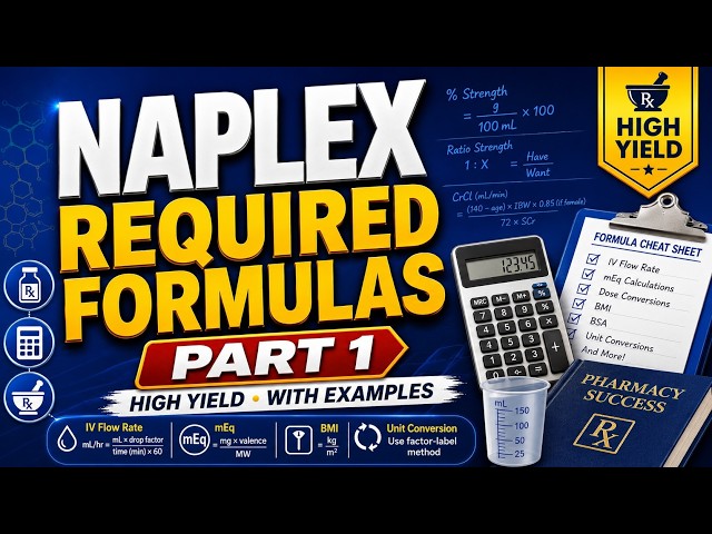NAPLEX Required Formulas & Drug-Dose Conversions — Part 1