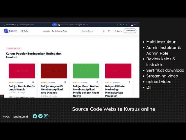 Source Code Web Kursus Online | DEMO