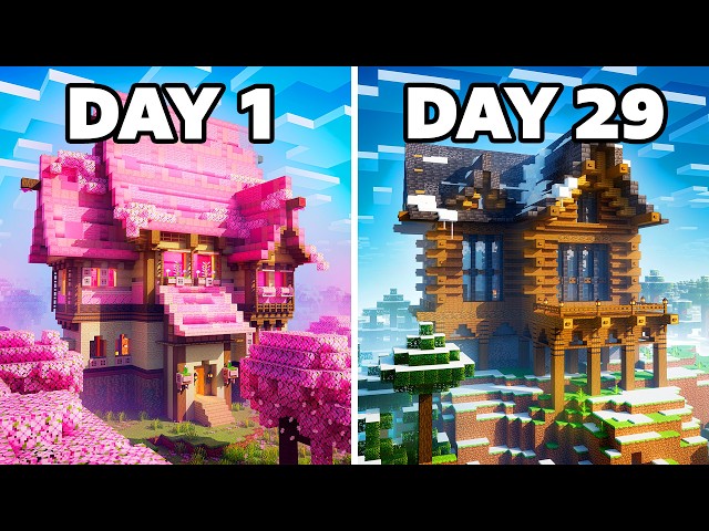 I Built a Minecraft House EVERY DAY