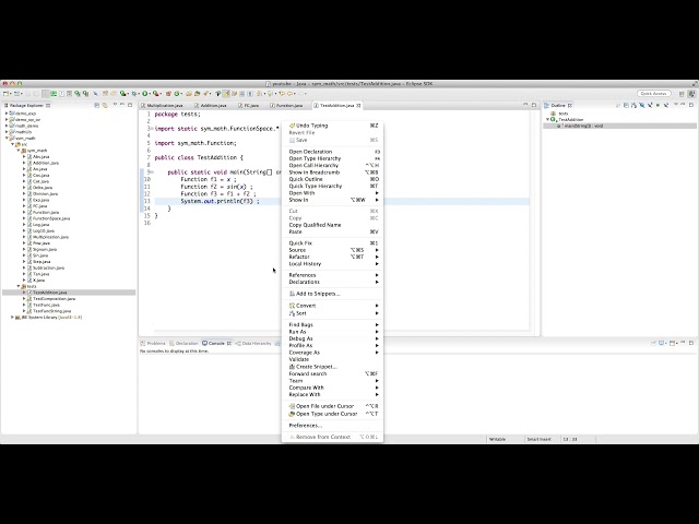 Java for Scientific Computing: Symbolic Math (toString method) -- Part 5