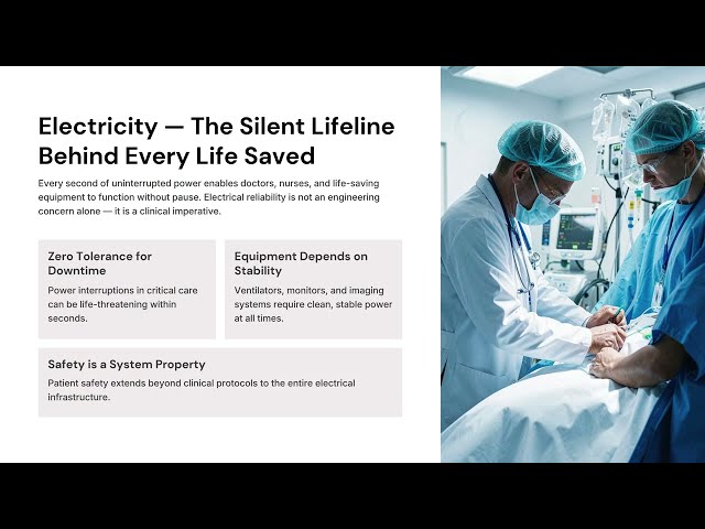 Electrical Safety in Hospitals: Full Audit, Compliance & Risk Guide.