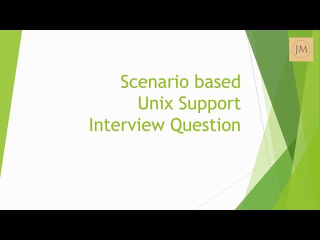 Scenario based unix support interview question & answer | Unix application support issue