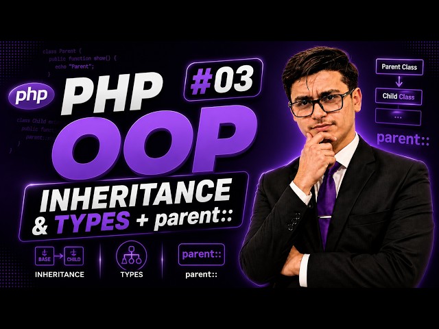 Inheritance, Types & parent:: Explained in PHP | PHP OOP #3
