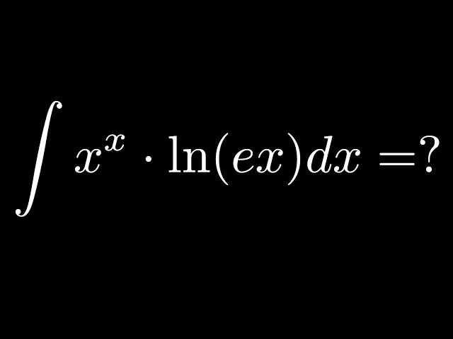 Solve This in Under 2 Minutes — ∫xˣ·ln(ex) dx
