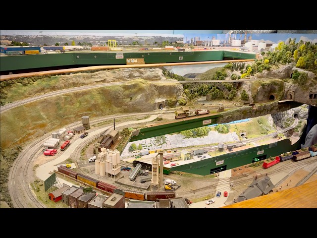 MASSIVE HO Scale Model Train Layout Chesapeake Bay and Western