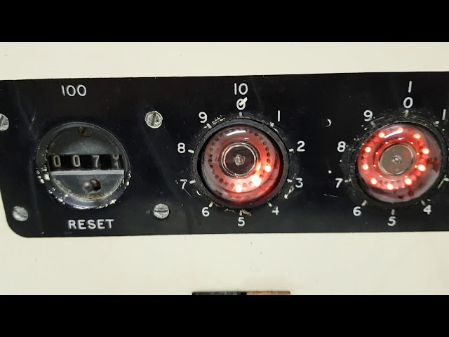 Panax 102ST in timer mode (Dekatron tubes)