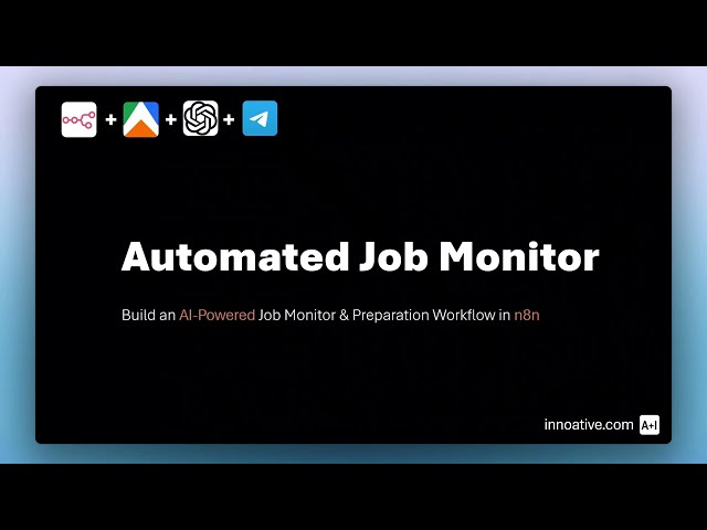 Automated Job Monitor
